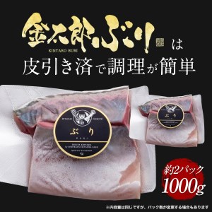 鰤屋金太郎【冷凍】ぶりスキンレスロイン1000g N018-YA974-2