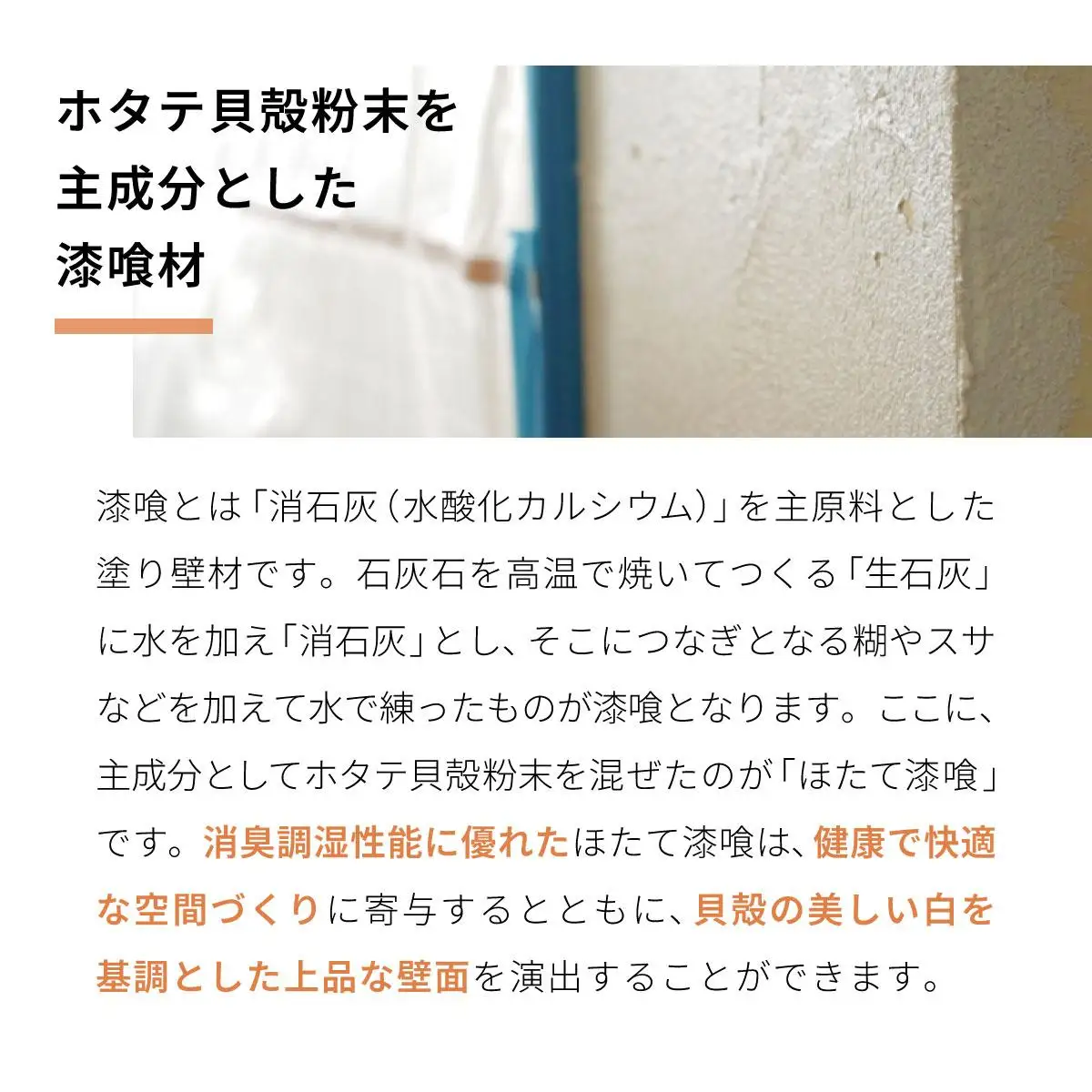 [5525-0356]あいもり　DIYホタテ漆喰キット
