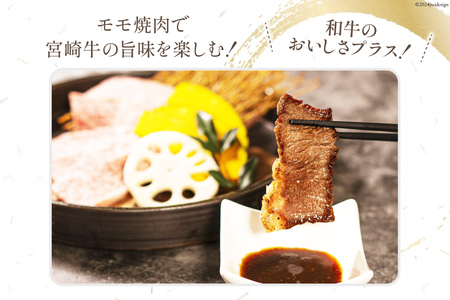 牛肉 宮崎牛 モモ焼肉 400g [ミヤチク 宮崎県 日向市 452061587] 肉 モモ 赤身 焼肉 冷凍