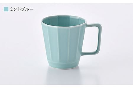 【波佐見焼】面取マグカップ パステルカラー 4個セット（ピンク・ミントブルー・グレー・ベージュ）スープマグ スープカップ 食器 皿 【重山陶器】 [ZB18]  波佐見焼