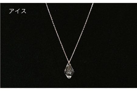 アロマ ネックレス しずく / アイス クリア SV925 ニッケル フリー ロジウム メッキ カットあり 《糸島》【タビノキセキ】 [ADB019]