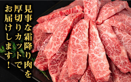 【 全6回 定期便 】 博多和牛 厚切り カルビ  1kg ( 500g × 2P ) 糸島 【幸栄物産】 [ABH039]