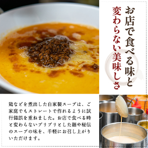 《定期便》2人前×3ヶ月 地域で大人気なお店の New担々麺（小分け 白湯ベース ラーメン 生麺）