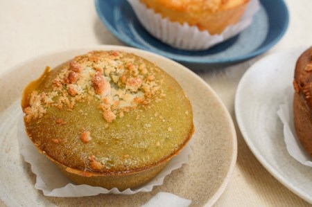 グルテンフリー 米粉クリームパン 6個 抹茶味 H083-021