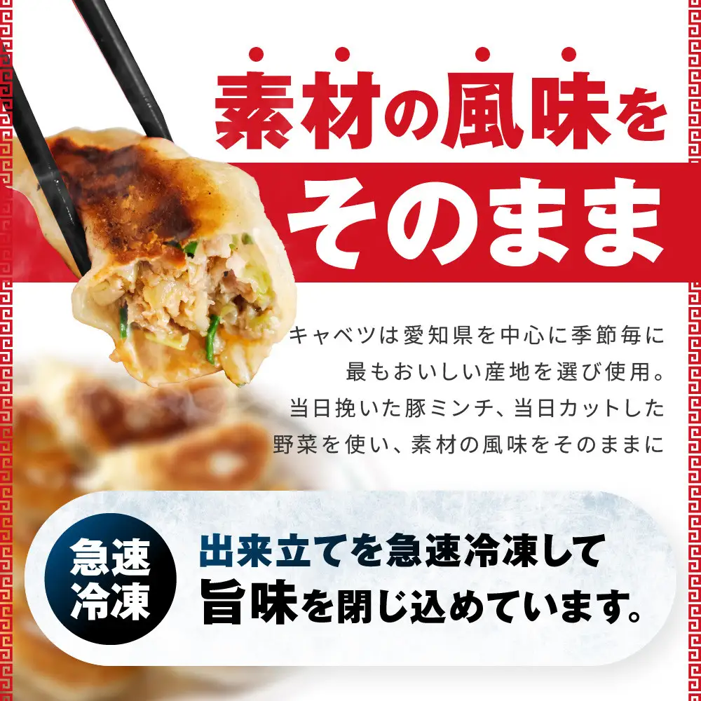 50年餃子　元祖肉餃子＆野菜増し肉餃子 各種40個入り