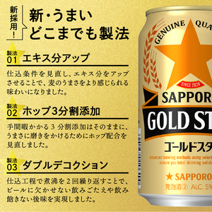 T0101-1204　【定期便4回】ゴールドスター350ml×1箱(24缶)