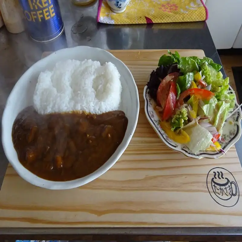 温泉付き喫茶店でコワーキングしませんか？_B021-001【ふるさと納税 ワーケーションルーム コワーキングスペース 利用 茶房たかさき 温泉付き 喫茶店 ケーキセット ビーフカレー 駐車場スペース 1台分 リモートワーク 大分県 別府市 送料無料】