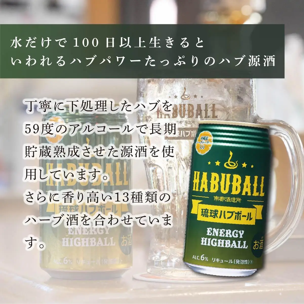 【6ヶ月定期便】琉球ハブボール350ml×24缶   