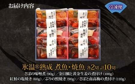 〈山陰大松〉氷温熟成　煮魚・焼魚ギフトセット１０切　IN-100