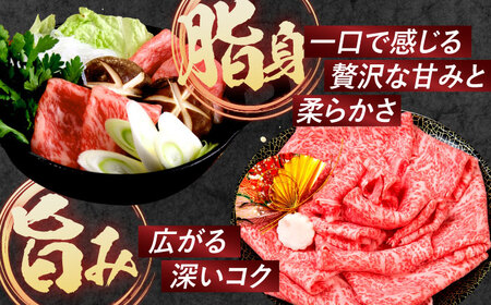 【全3回定期便】 長崎和牛 肩ロース すき焼き しゃぶしゃぶ 800g / ロース 牛肉 ぎゅうにく 肉 にく 長崎県産 国産牛 国産 和牛 / 諫早市 / 焼肉おがわ [AHCD040]