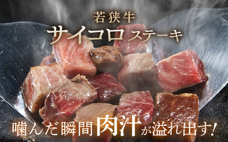 若狭牛サイコロステーキ食べ比べセット 霜降り＆赤身 計1kg [E-1806]