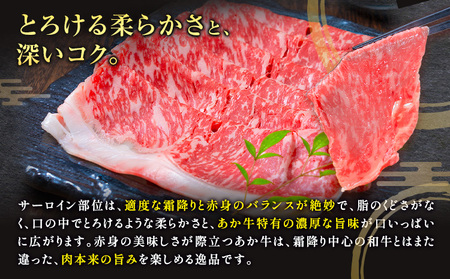 あか牛 すきやき・しゃぶしゃぶ用 サーロイン肉 3ヶ月定期便 合計4.5kg 1回 500g×3パック 合同会社たべたせいか《お申し込みの翌月から出荷》 熊本県産 菊池市 送料無料
