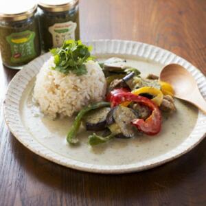 グルグルグリーンカレー 唐辛子農家のつくるクラフトカレーペースト（辛さホット）×3瓶セット