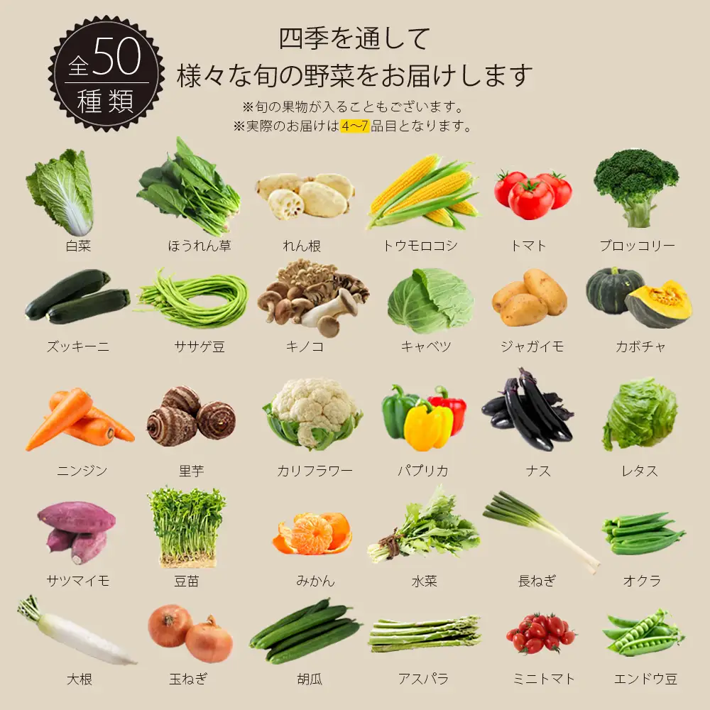 筑前のお野菜4～7種類【3カ月定期便】【B3-072】