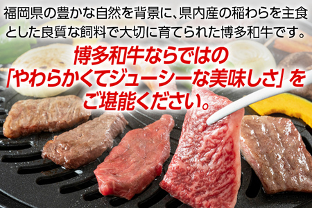 博多和牛　すき焼き用もも&焼肉用肩ロース 2種セット (計約900g)