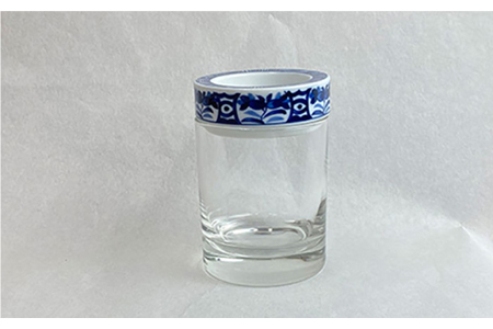 【美濃焼】SaiSui Blue（間取藍花）【大東亜窯業】【TOKI MINOYAKI返礼品】≪土岐市≫ 鉢 プランター インテリア かわいい おしゃれ 園芸 ガラス 陶磁器 磁器 コンパクト 水耕栽培 観葉植物 ブルー 青 ネイビー 藍色 染付 送料無料 [MAG008]