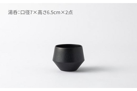 【美濃焼】frustum 土瓶煎茶3点セット（黒）【晋山窯ヤマツ】≪土岐市≫ 茶器 茶器セット 急須 ポット ティーポット[MAS010]