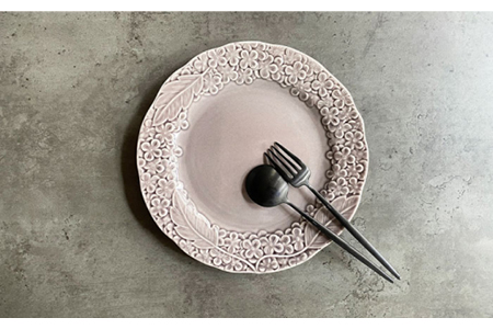 【美濃焼】Ortensia-オルテンシア- プレートL 4枚セット【Felice-フェリーチェ-藤田陶器】食器 パスタ皿 ワンプレート 写真映え おしゃれ [MBX015]