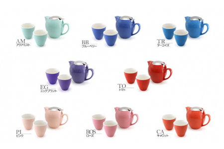 【美濃焼】ティーギフトセットB ピンク【ZERO JAPAN】【TOKI MINOYAKI返礼品】 食器 うつわ 茶器 ティーポット 湯呑み シンプル かわいい おしゃれ 贈り物  紅茶ポット 緑茶 ハーブティー おうちカフェ ナチュラル 送料無料   [MBR029]