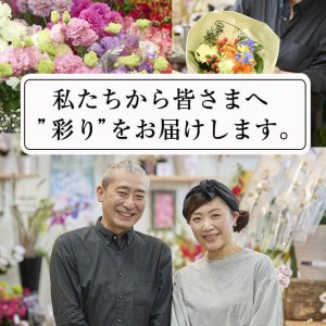 ＜定期便・12回(連続)＞季節のお楽しみブーケ(生花：Sサイズ)生花 花束  贈り物 インテリア【FM-7】【フラワーショップまつだ】