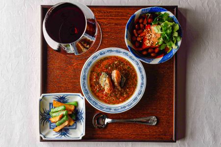 【赤坂／ミシュラン2022掲載】赤坂 桃の木 特産品 厳選食材ディナーコース 2名様（1年間有効） お店でふるなび美食体験 FN-Gourmet569062