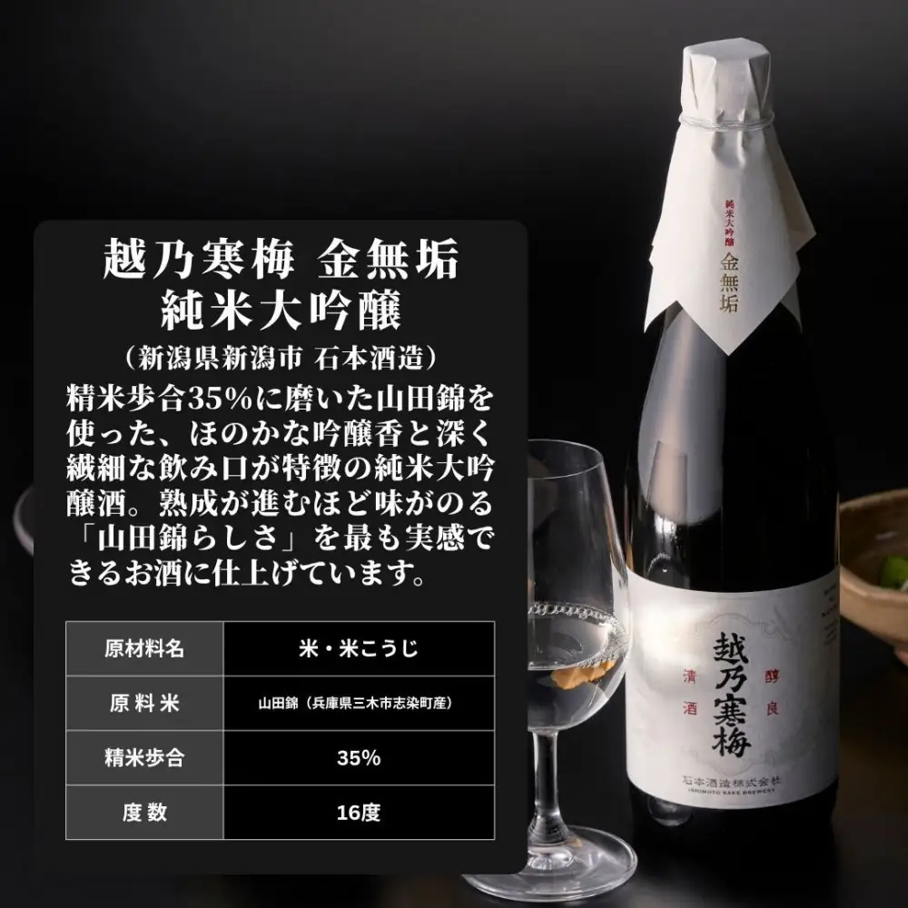【新潟銘酒 贅沢プレミアムセット（純米大吟醸・化粧箱無）】久保田 萬寿 純米大吟醸・越乃寒梅 金無垢 (720ml)