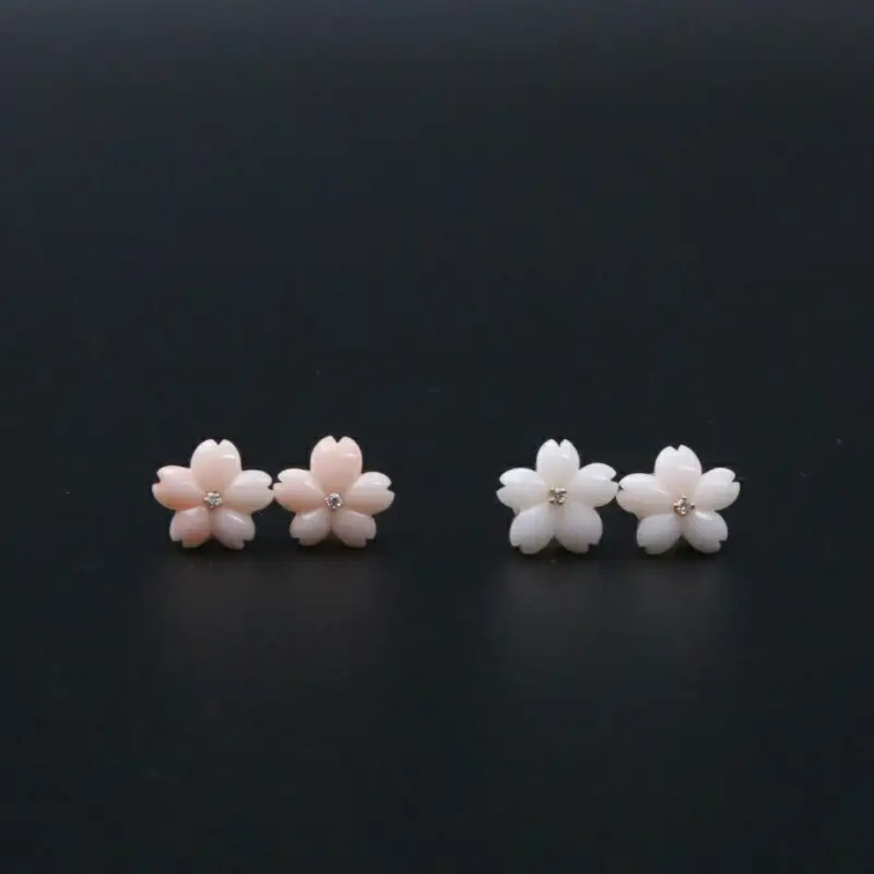 桜ドロップピアス（小）