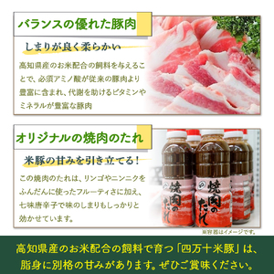 米で育ったブランド豚「しまんと米豚焼き肉セット」800g（400g×2） Qjs-02 国産 ぶた肉 豚肉