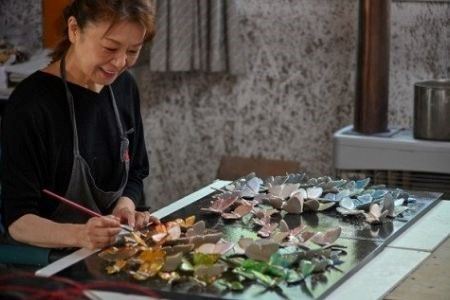 皆空窯　夢叶蝶オーナメント[019-23]