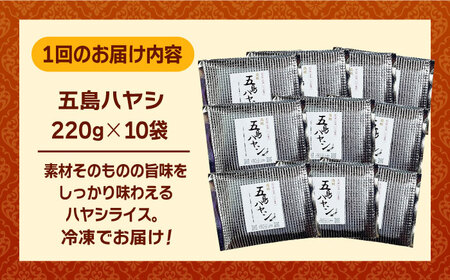 【12回定期便】【五島牛と五島産の食材を使用】こだわりの五島ハヤシ 10袋 五島市 / 出口さんご[PBK021]   ハヤシライス レトルト ブランド牛 五島牛 トマト たまねぎ 本格 お取り寄せ