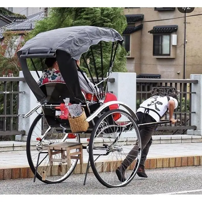 人力車で巡る究極SDGｓ 歴史あふれる金沢観光 60分貸切コース利用券 ☆ふるさと納税プラン☆ 【2名様分乗車チケット】