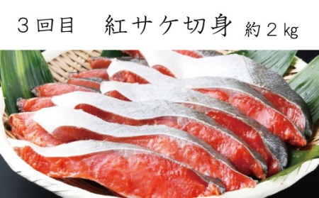 【3回定期便】おさかな定期便 サバ ウナギ サケ【tkb131】