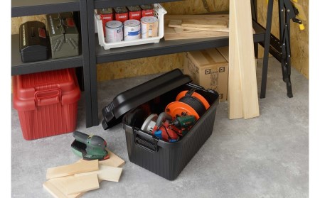 収納ボックス ベリアスボート L ブラック コンテナボックス 