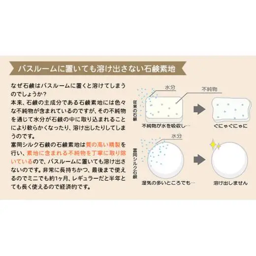 富岡シルク石鹸レギュラー （ 80g ）