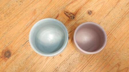 陶製ペアカップ