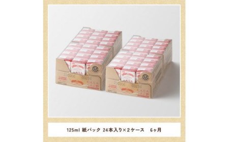 【6ヶ月定期便 】サンＡ にんじんりんご酢 紙パック （125ml×48本） 【 全6回 飲料 にんじん 人参 ニンジン りんご酢 黒酢 りんご果汁 紙パック 長期保存 備蓄 送料無料】