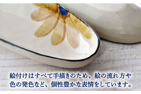 【波佐見焼】藍花 オーバルボウル 細楕円鉢 セット 食器 皿 【長十郎窯】 [AE51] 波佐見焼