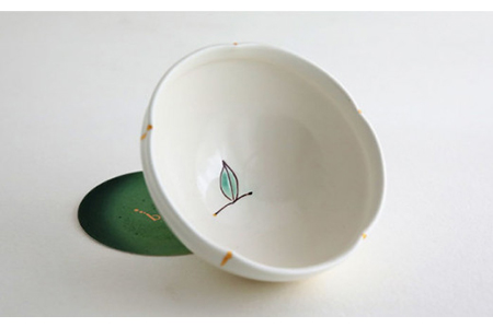 【美濃焼】お抹茶の器 雪月花茶遊び碗 つぼみ風（花碗）【buzan 武山窯】食器 茶器 抹茶碗 茶道 お茶道具 布袋付き 桐箱入り ギフト プレゼント 贈り物 かわいい おしゃれ 送料無料 [MBA048]