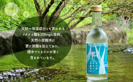 九州アルプス天然 すっぱやさしい『炭酸水ソーダ』245ml 24本 