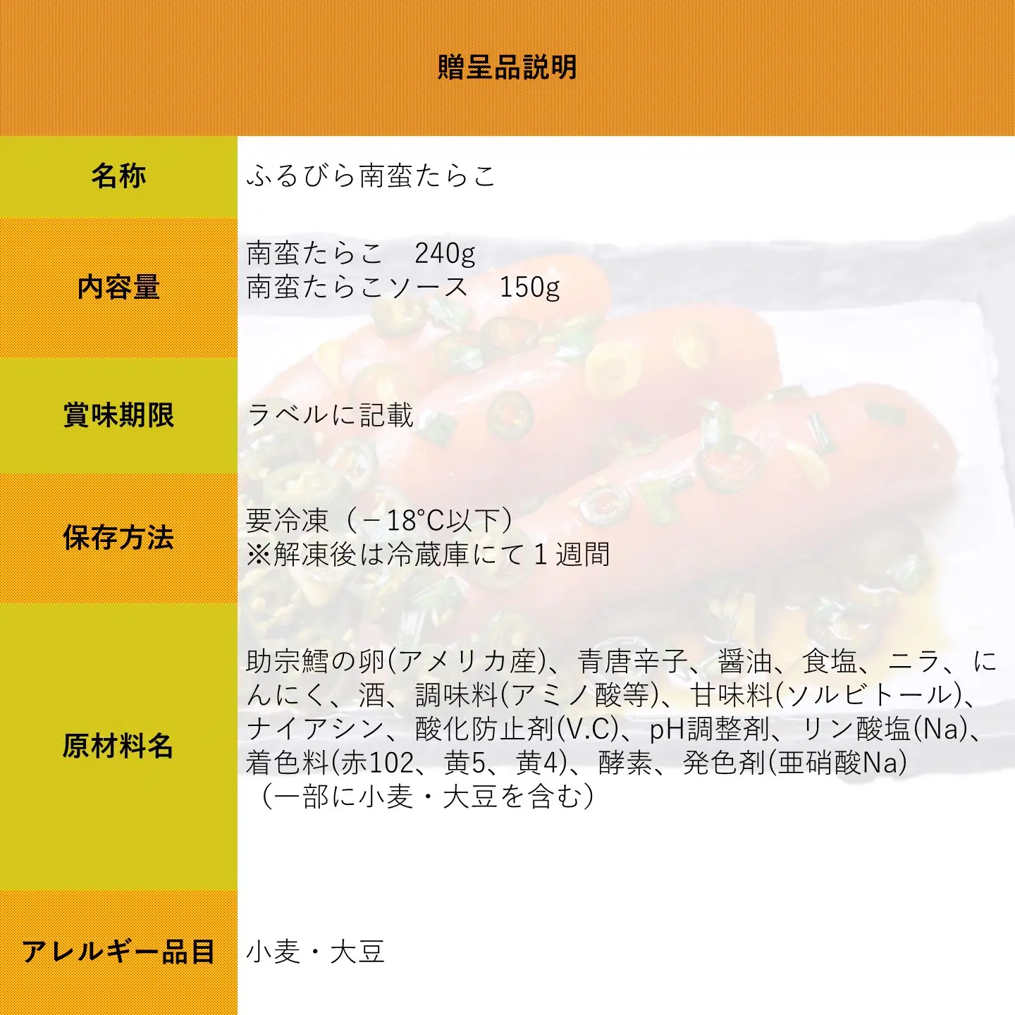 【FN】ふるびら南蛮たらこ