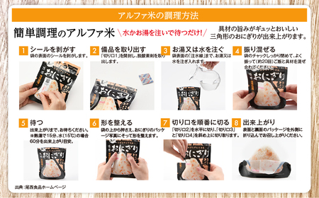 保存食 おにぎり 鮭50個入 非常食 保存食 尾西食品 