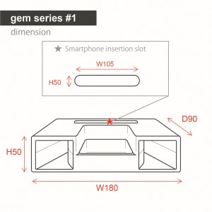 逸品創房　卓上スマホスタンド・スピーカー