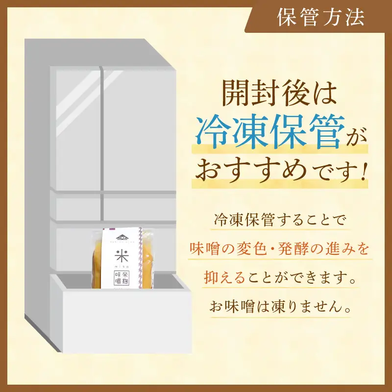 低塩・無添加・長期熟成 福岡県産「玄米味噌」【隔月定期便(計6回発送)】【C-122】