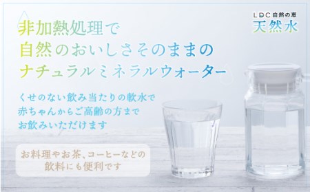 水 ミネラルウォーター 自然の恵み天然水　2L×24本（6本入り4ケース）　計48L 【3営業日以内発送スピード配送】 ※沖縄・離島配送不可　YX004 