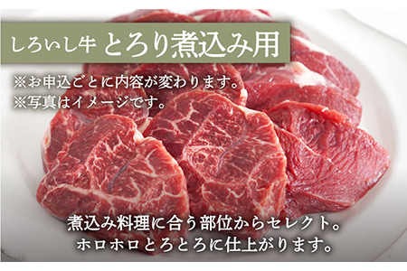 ロールステーキ 4個＆しろいし牛 とろり煮込み用 700g /牛肉 ステーキ [IAH115]