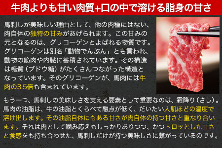 ★熊本特産馬刺し★馬刺し3種の盛り合わせ【特選霜降り馬刺し80g/ロース馬刺し80g/赤身馬刺し80g×2】+タレ100ml付き《30日以内に出荷予定(土日祝除く)》 美味しい馬刺し 熊本馬刺し くまもと馬刺し 特産馬刺し