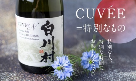 数量限定 白川村純米大吟醸 CUVEE45 お酒 日本酒 720ml 1本 白川村産 山田錦 やまだにしき 氷温熟成 特別なお酒 地酒 世界遺産白川郷 村内限定品 渡辺酒造店 オリジナル品 14,000円 [S285]