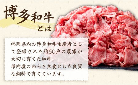 【全6回定期便】A4-A5ランク 博多和牛 切り落とし 1kg （250g×4P） 切り落し 糸島市/糸島ミートデリ工房[ACA190]