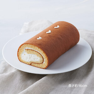 SA2663　お米のバウム 1個(庄内産完熟メロン)・お米のロールケーキ 1本(プレーン)の詰め合わせ
