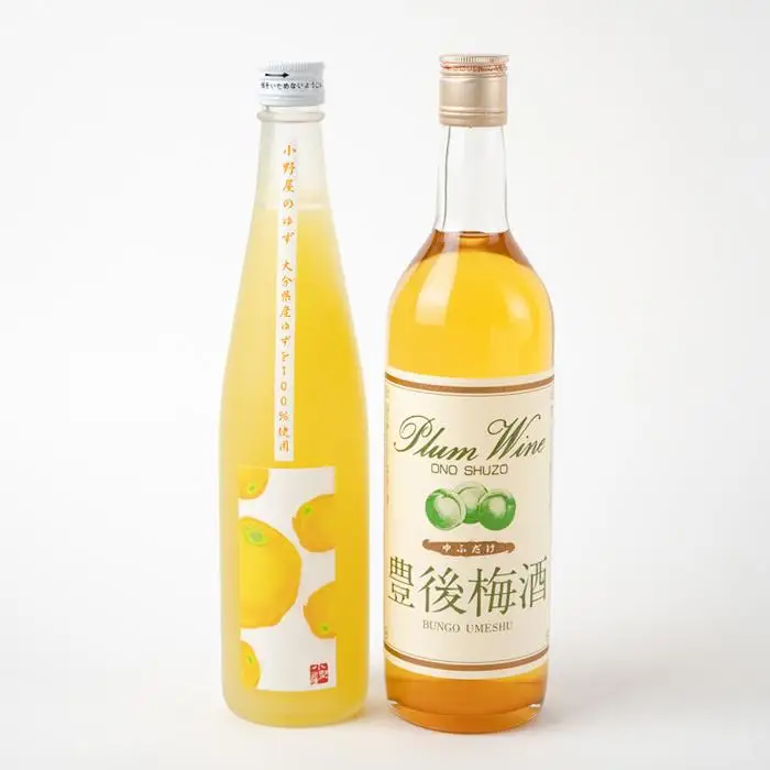 【小野酒造】果実酒 2種 計2本 飲み比べセット（豊後梅酒720ml・小野屋のゆず500ml）